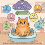 Cat using Pidan tofu litter in litter box