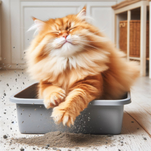 A-cat-scratching-the-litter-box