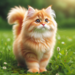 cat standing on grass