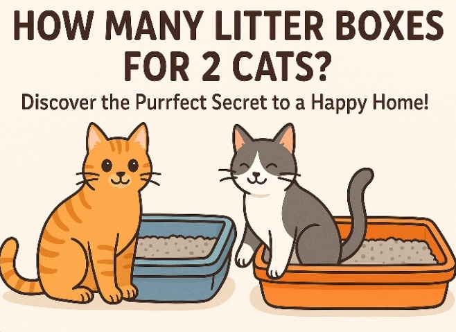 How many litter Boxes for 2 cats