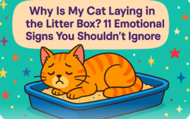 Why Is My Cat Laying in the Litter Box