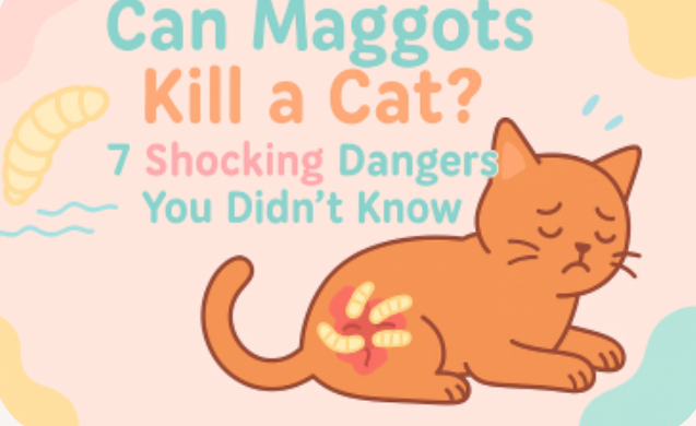 can maggots kill a cat