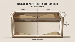 how deep should cat litter be