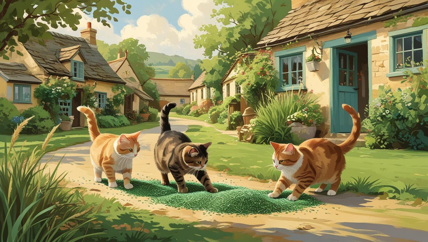 Exquisicat Grass Seed Litter