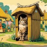 cat meows while pooping