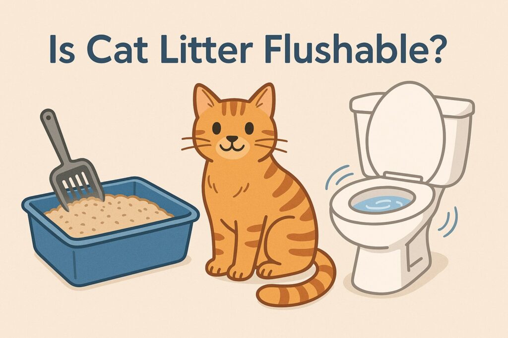 Is cat litter flushable image