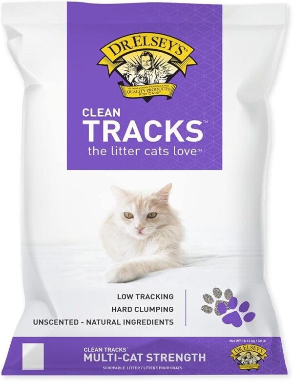 Dr. Elsey's Clean Tracks Clumping Clay Cat Litter – Bulk 40 lb Bag