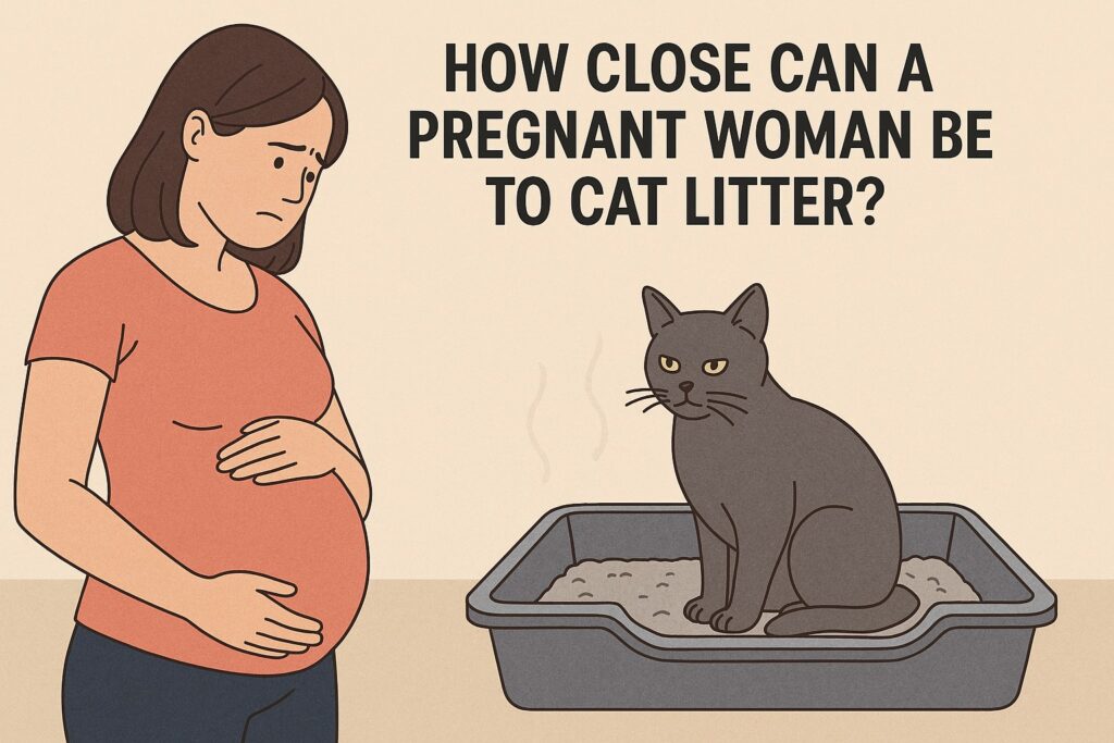 image illustrating How Close Can a Pregnant Woman Be to Cat Litter