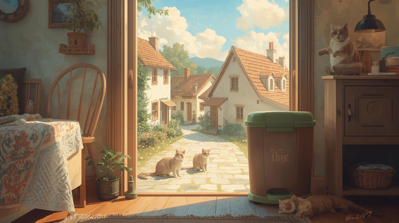 cat litter pail