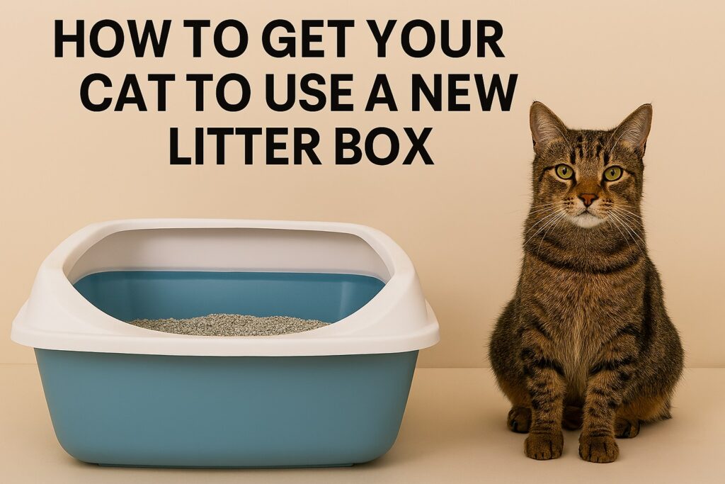 How to get your cat to use a new litter box